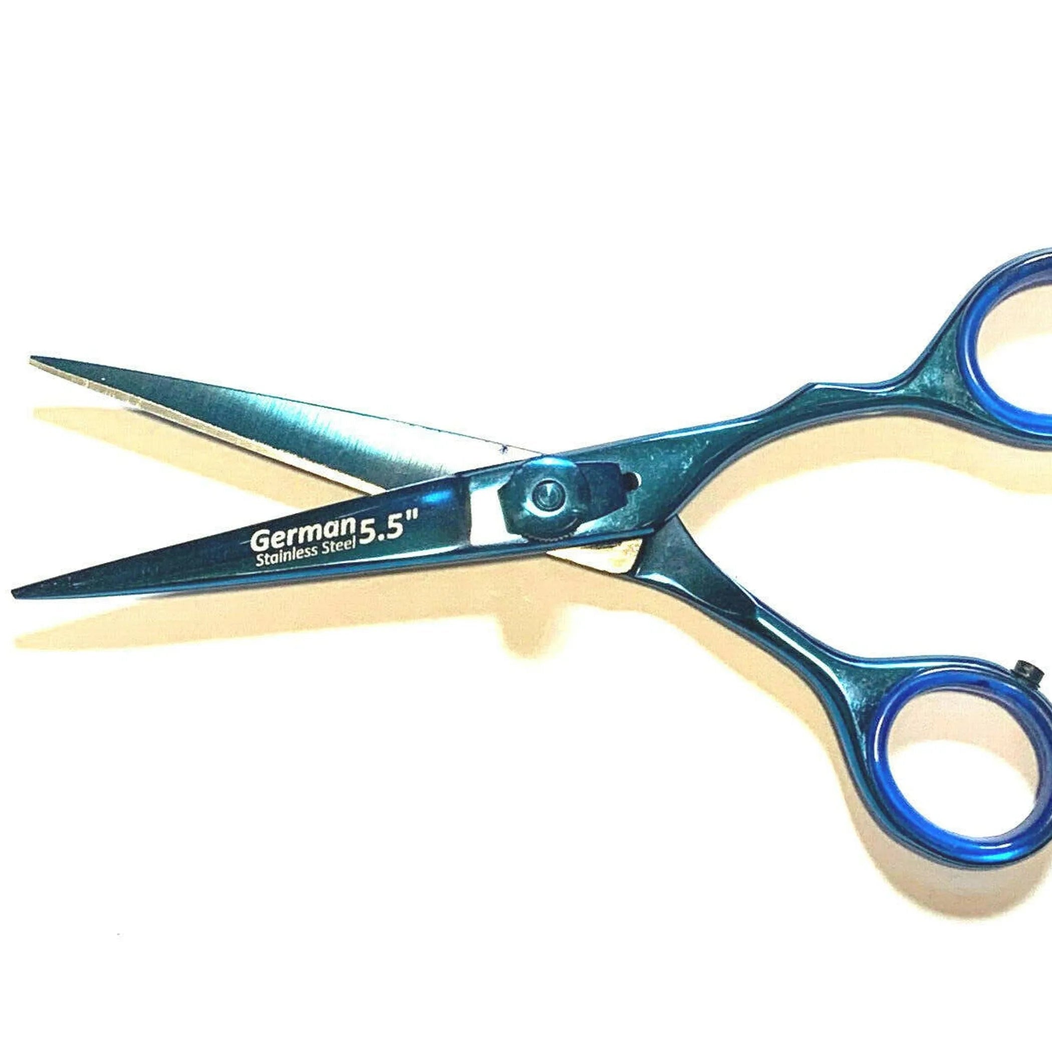 German Stainless Professional Dog Pet Grooming Shears Blue Color