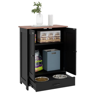 Dog Feeding Station &  Food Storage Cabinet 